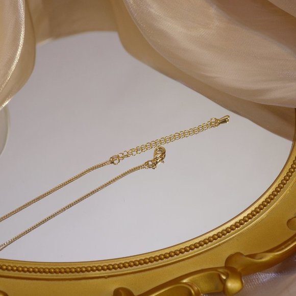 NEW 14K Gold Plated Diamond Lock Key Necklace - Picture 14 of 14